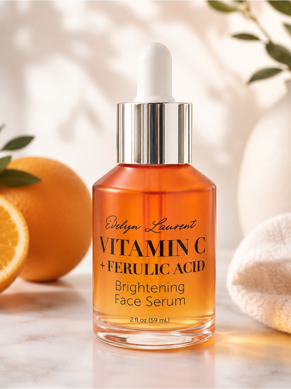 Evelyn Laurent Vitamin C + Ferulic Acid Brightening Face Serum – 2 oz